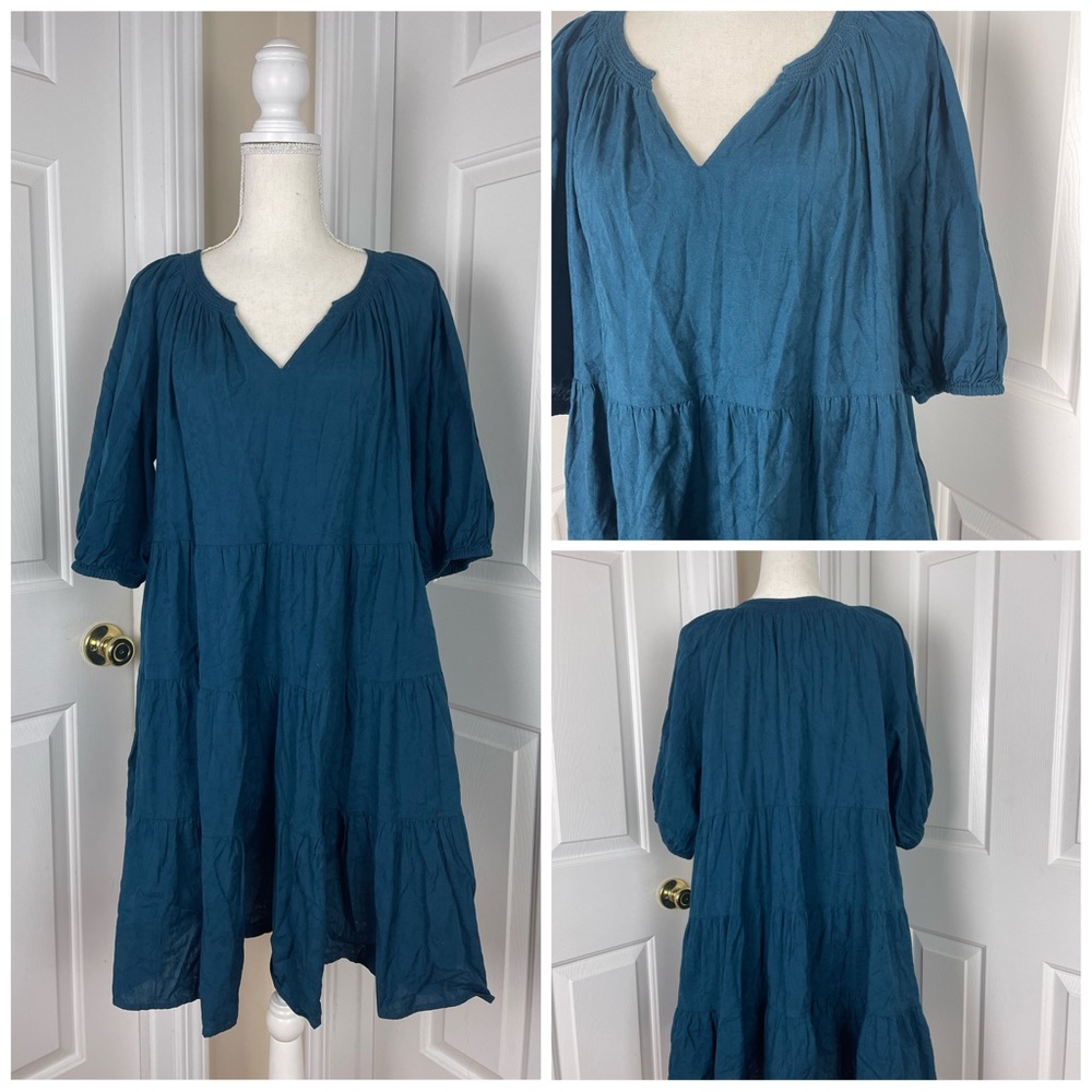 Tiered Puff Sleeve Dress